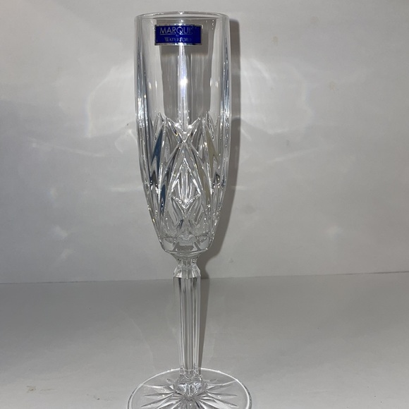 Marquis By Waterford Brookside Set of 4 Lead Crystal Flutes New In Box - Picture 1 of 5